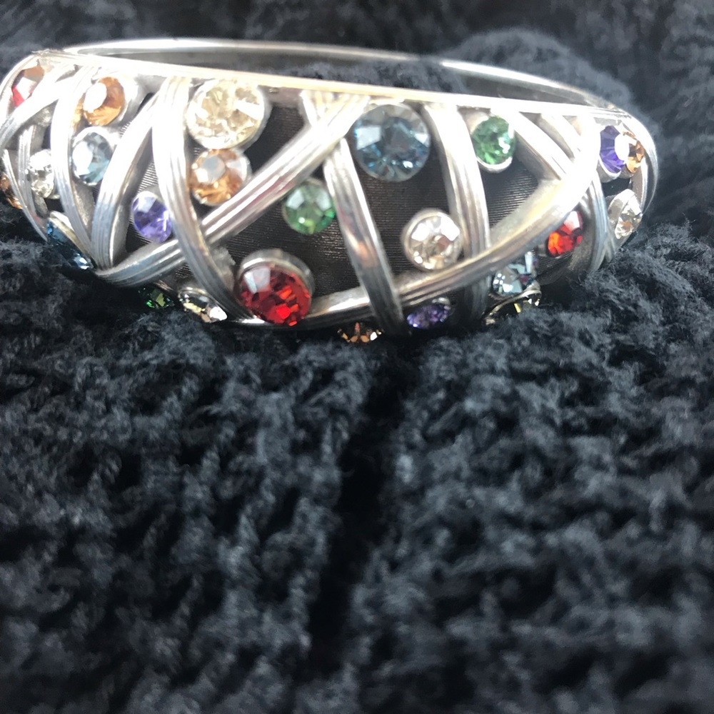 Brighton Bracelet with Multicolored Rhinestones.